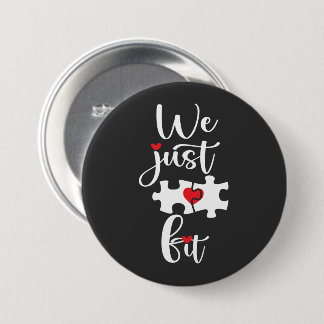 Wir passen einfach zum Valentinstag Button