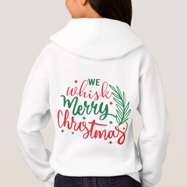 Wir pfeifen frohe Weihnachten Hoodie (Rückseite)