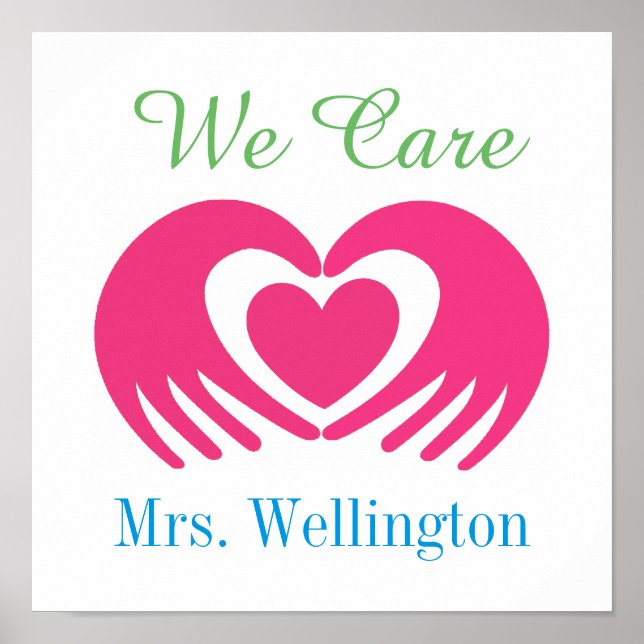 Wir pflegen - Lehrerplakat - SRF Poster (Vorne)