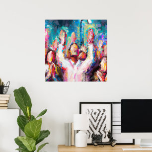 Wir preisen dich Abstract Poster