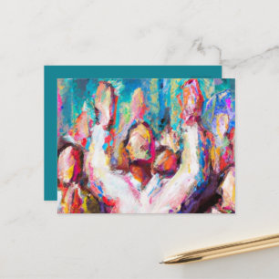Wir preisen dich Abstract Postkarte