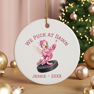 Wir puckern bei Morgengrauen Personalisierter Mädc Keramik Ornament