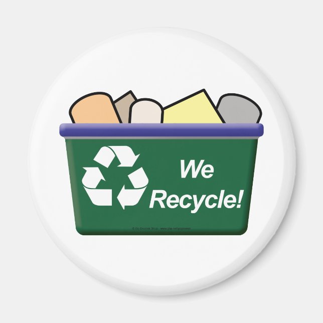 Wir Recycelte! Magnet (Vorne)