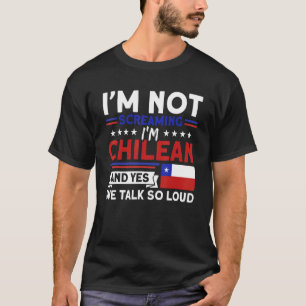 Wir reden so laut, Vintager chilenischer Stolz, He T-Shirt