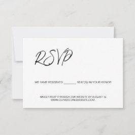 Wir reservieren Sitzplätze für Ihr Vorlagenbudget RSVP Karte
