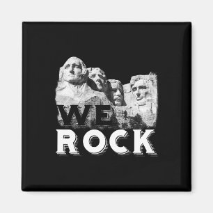 Wir Rock Mount Rushmore Präsidenten Skulptur Funny Magnet