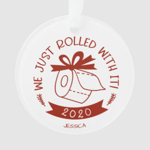 Wir rollten gerade mit ihm lustige Weihnachten aus Ornament