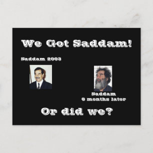 Wir Saddam! Oder haben wir? Postkarte