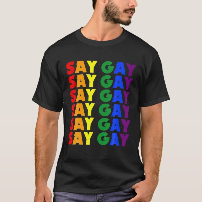 Wir sagen Gay Pride - LGBT Florida Proud Bekleidun T-Shirt (Vorderseite)