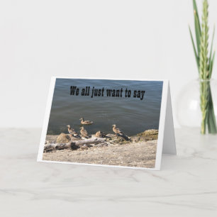 WIR SAGEN, *HABEN EIN GLÜCKLICHES DANKSGIVING DAY* FEIERTAGSKARTE