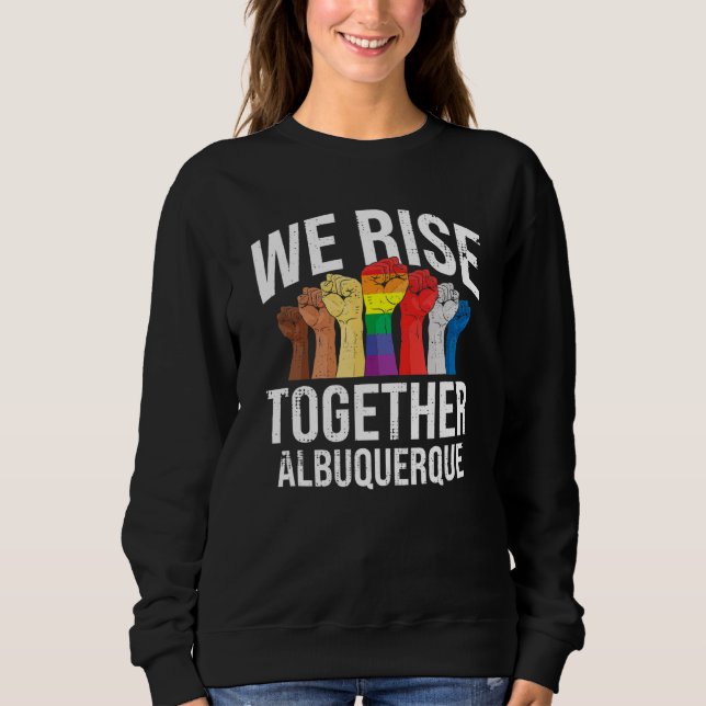 Wir sammeln Albuquerque Lgbtq New Mexico Prix Sweatshirt (Vorderseite)