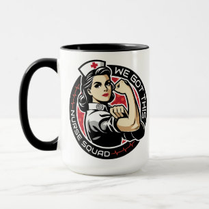 Wir schaffen das Krankenschwester-Team Starke Kran Tasse