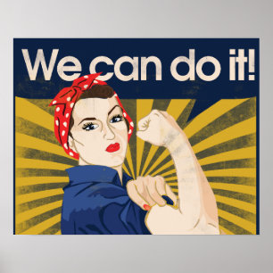 Wir schaffen es Feminismus Poster