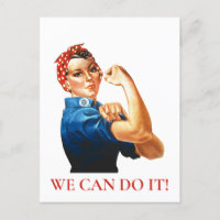 Wir schaffen es Rosie Riveter Frauenpower WWII