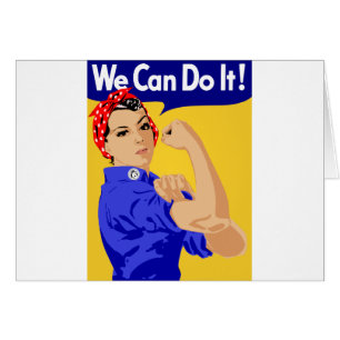 Wir schaffen es! Rosie The Riveter WWII Poster