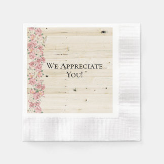 Wir schätzen Ihr Papier Napkin Serviette