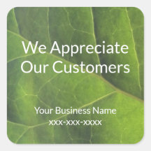 Wir schätzen unsere Kunden Green Leaf Business