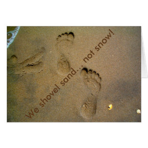 Wir schicken Sand nicht Schnee - Fußabdrücke im Sa