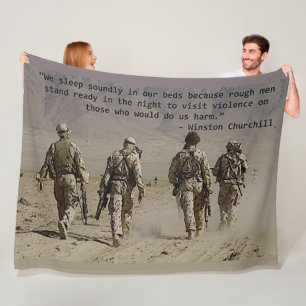 WIR SCHLAFEN UNSER BETTEN,...... FLEECEDECKE