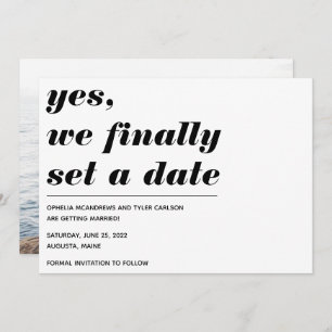 Wir schließlich Set ein Hochzeitdatum fett Typogra Save The Date