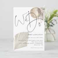 Wir schreiben Boho Pampas Grass Wedding