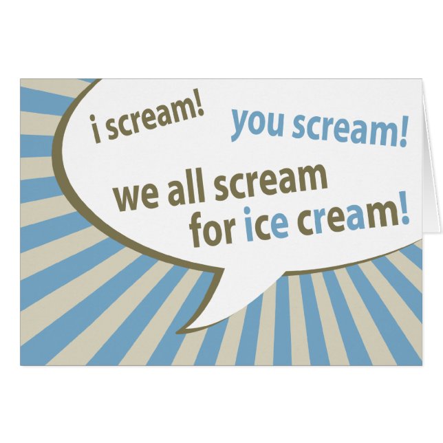Wir schreien alle nach Eis! (Vorderseite (Horizontal))