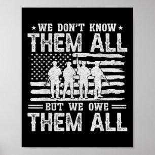 Wir schulden ihnen alle patriotischen Veteranen Ge Poster