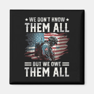 Wir schulden sie alle mit dem Tag der amerikanisch Magnet