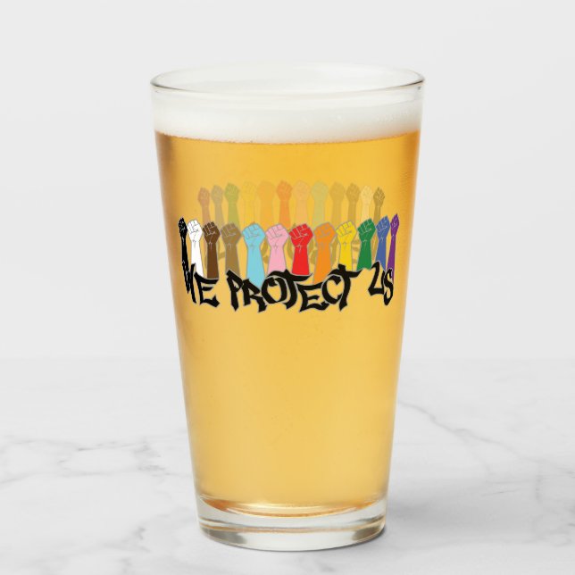 Wir schützen uns glas (Vorne (Gefüllt))