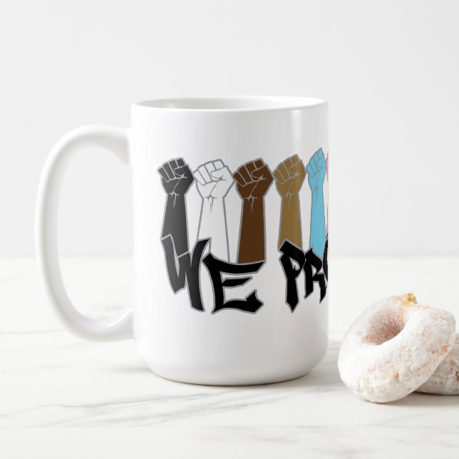 Wir schützen uns kaffeetasse (Mit Donut)