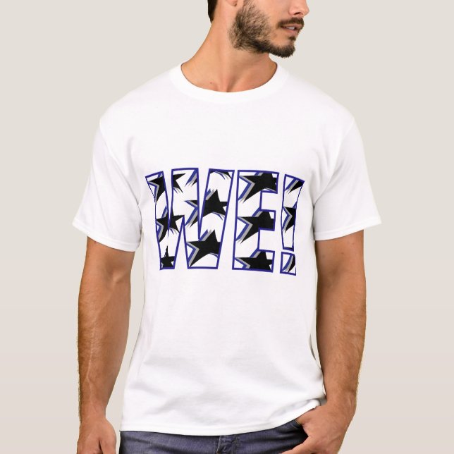 WIR! (SCHWARZE STARS) T-Shirt (Vorderseite)