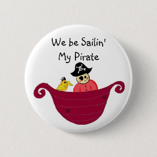 Wir segeln, mein Pirat Button