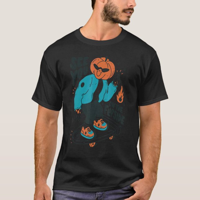 Wir sehen uns auf der Flipside Halloween Pumpkin S T-Shirt (Vorderseite)