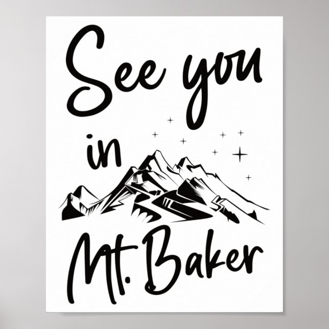 Wir sehen uns im Baker Usa Vacation Ski Poster (Vorne)