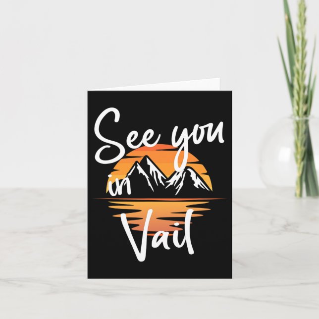 Wir sehen uns im Vail USA Urlaub Skiwandern 1 Karte (Vorderseite)