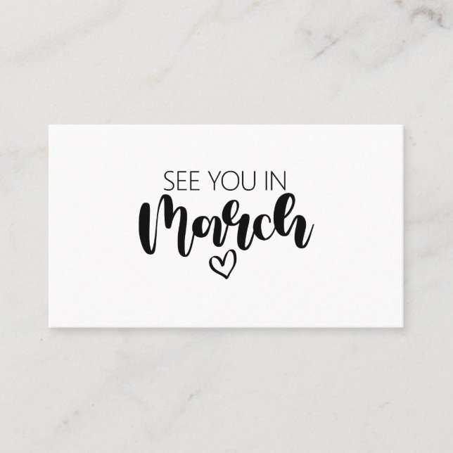 Wir sehen uns in der Schwangerschaftsankündigung i Visitenkarte (Vorderseite)