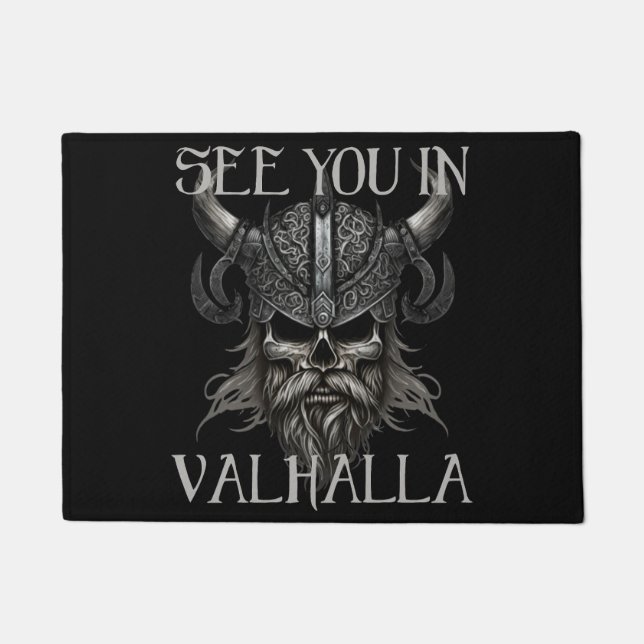 Wir sehen uns in Valhalla Fußmatte (Vorderseite)