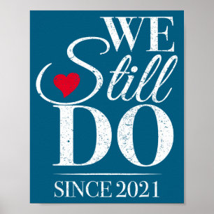 Wir seit 2021 5. Hochzeit Poster