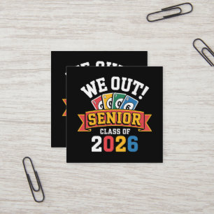 Wir Seniorenklasse 2026 Quadratische Visitenkarte