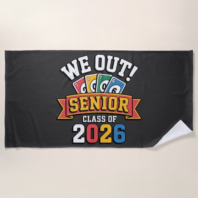 Wir Seniorenklasse 2026 Strandtuch (Vorderseite)