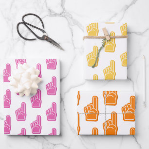 Wir sind #1! Finger School Fan Club Team Spirit Fu Geschenkpapier Set