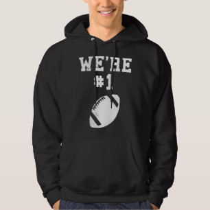 Wir sind 1 Football Sports Fan Player Coach Kinder Hoodie