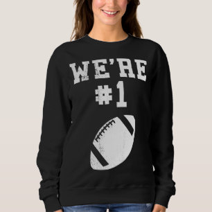 Wir sind 1 Football Sports Fan Player Coach Kinder Sweatshirt