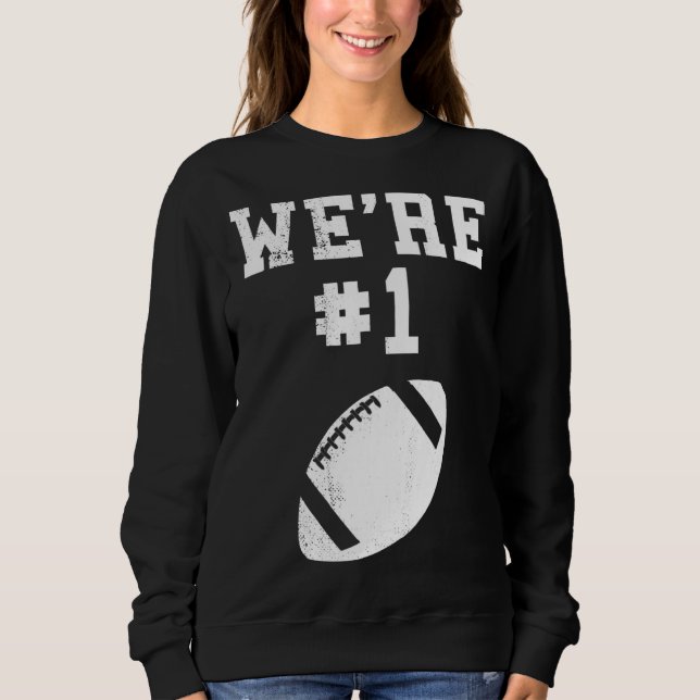 Wir sind 1 Football Sports Fan Player Coach Kinder Sweatshirt (Vorderseite)
