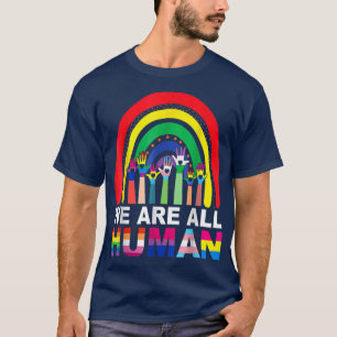 Wir sind alle der menschliche Stolz auf den LGBT-F T-Shirt