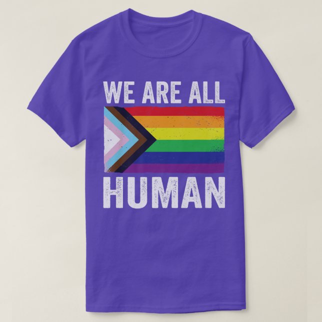 Wir sind alle der menschliche Stolz Monat LGBTQ Bl T-Shirt (Design vorne)