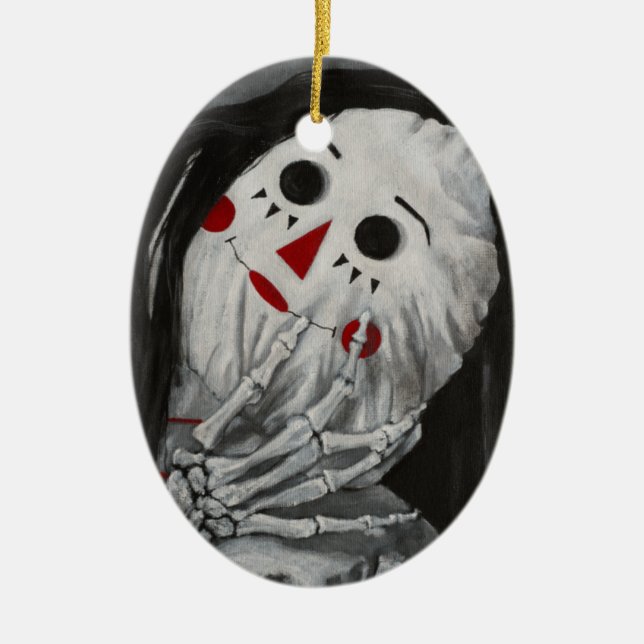 Wir sind alle Dolls hier, ich Keramik Ornament (Vorne)