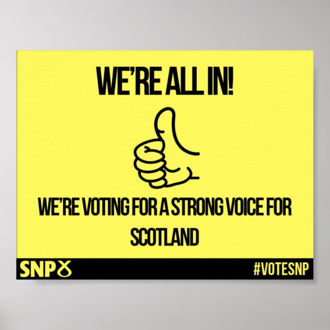 Wir sind alle drin - SNP Poster (Vorne)