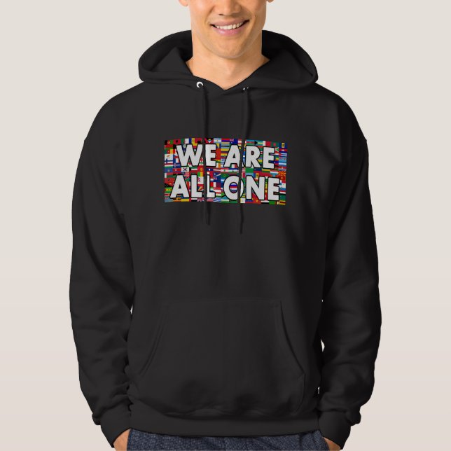 Wir sind alle eins hoodie (Vorderseite)