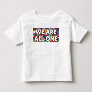 Wir sind alle eins kleinkind t-shirt